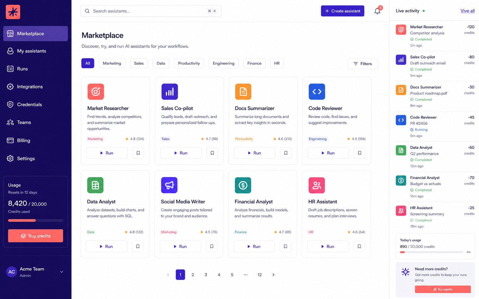 AI Marketplace preview